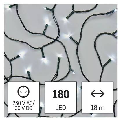 Battery Center - EMOS D4AC04 180LED 18m CW IP44 řetěz bílý